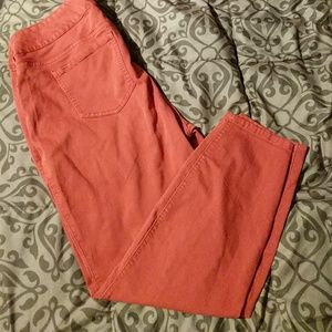 22R red/rust colored jeggings